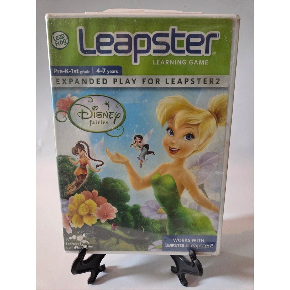 LeapFrog Leapster Disney Fairies Tinker Bell Learning Game Pre-K-1st Grade 30800